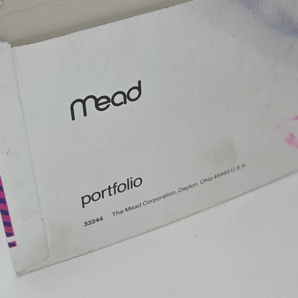 Shiny Vintage 1980s Mead Quick Silver Folders Rainbow Horse & Sports Car Retro